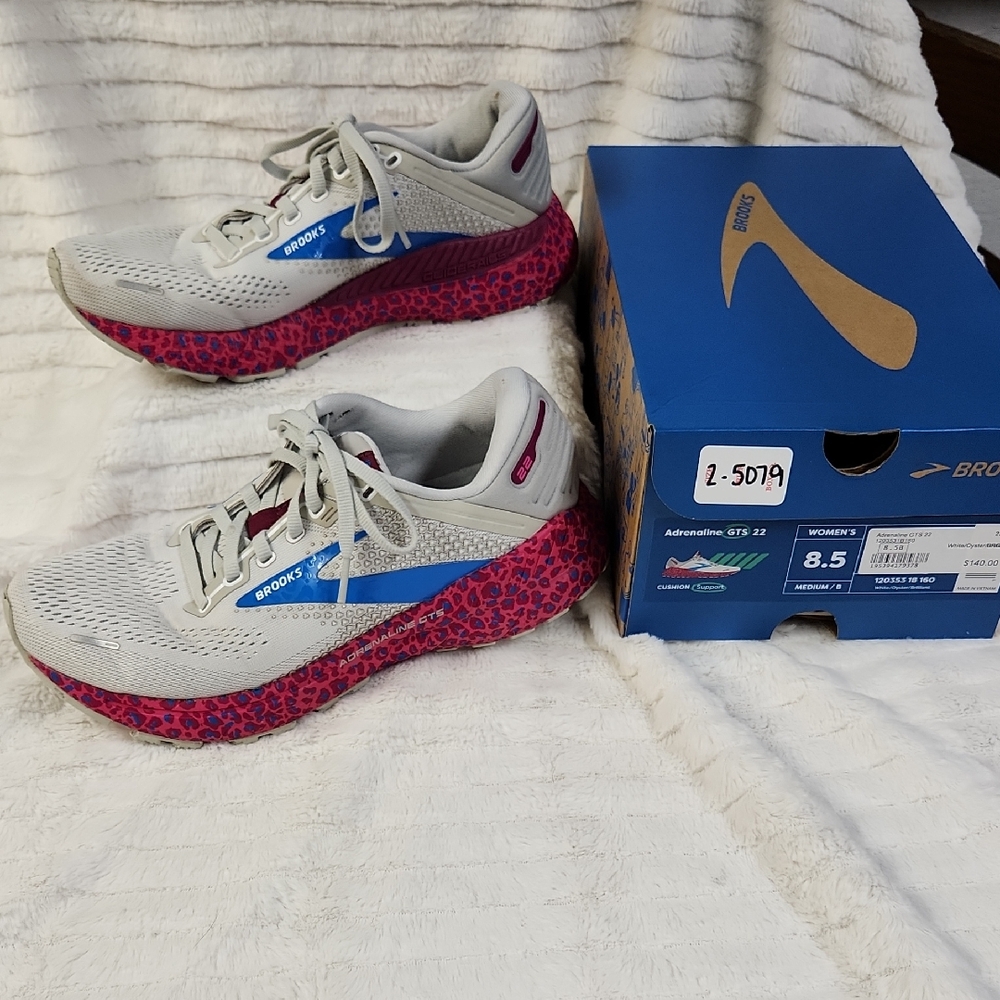 Brooks Gray and Pink Athletic Shoes